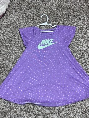 Nike Purple Kids' Casual Dress with Mint Logo